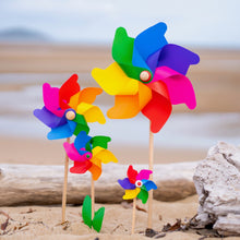 Load image into Gallery viewer, Whirly Windmills - Beach Bundle - Quality Premium Italian Pinwheels - Spotty Dot AU
