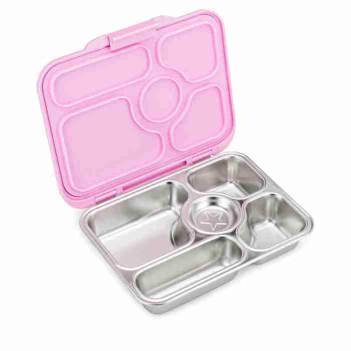 Yumbox Presto - Stainless Steel Lunch Box - Rose Pink - Spotty Dot AU