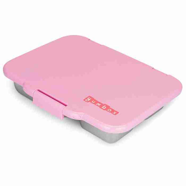 Yumbox Presto - Stainless Steel Lunch Box - Rose Pink - Spotty Dot AU