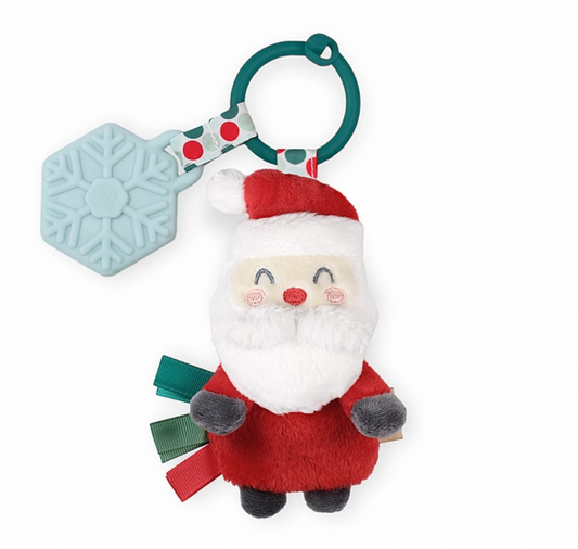 Itzy Pal Plush Santa Teether - Spotty Dot AU