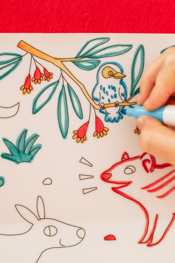 Scribble Mat - Baby Australian Animals - Spotty Dot AU