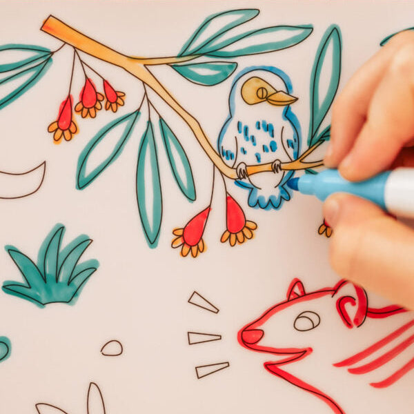 Scribble Mat - Baby Australian Animals - Spotty Dot AU