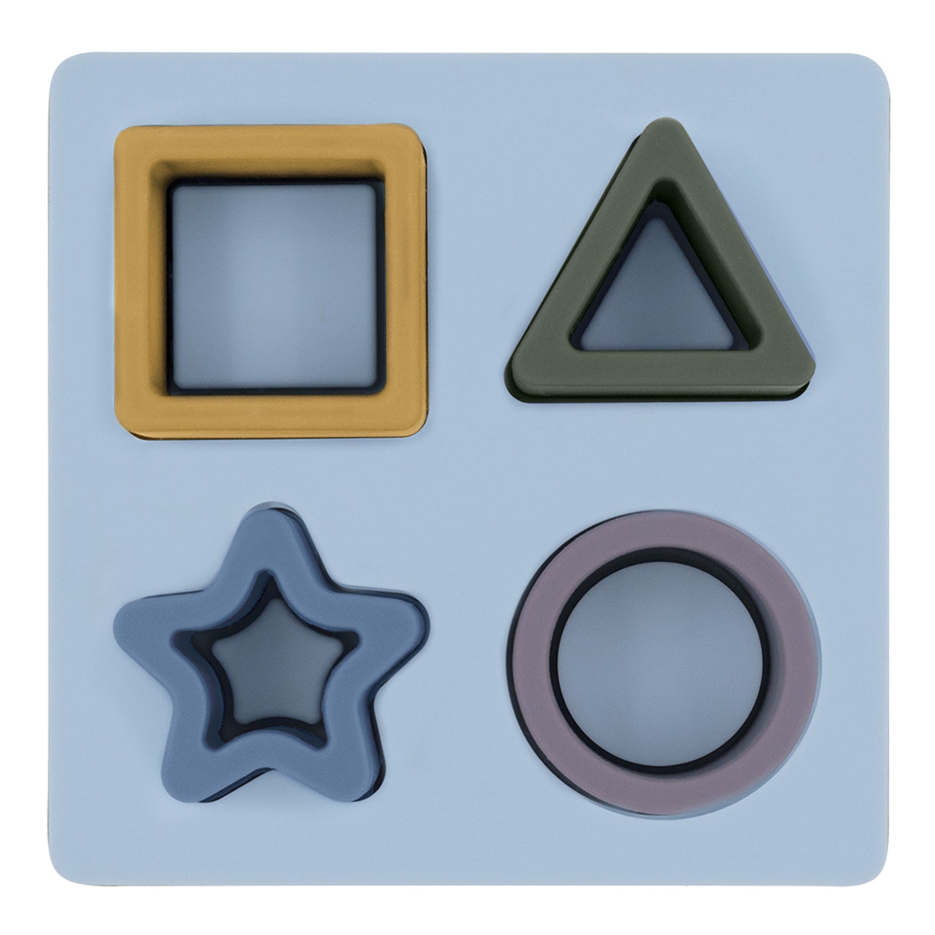 Silicone Shape Puzzle Steel Blue - Spotty Dot AU