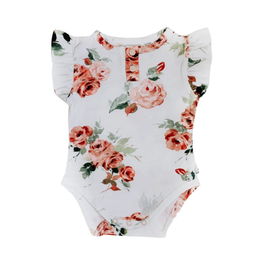 Rosebud Newborn Bodysuit - Spotty Dot AU