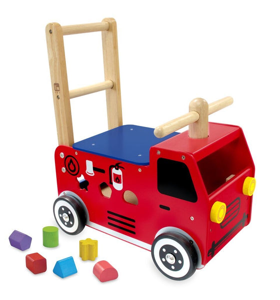 Walk and Ride Fire Truck Sorter - Spotty Dot AU