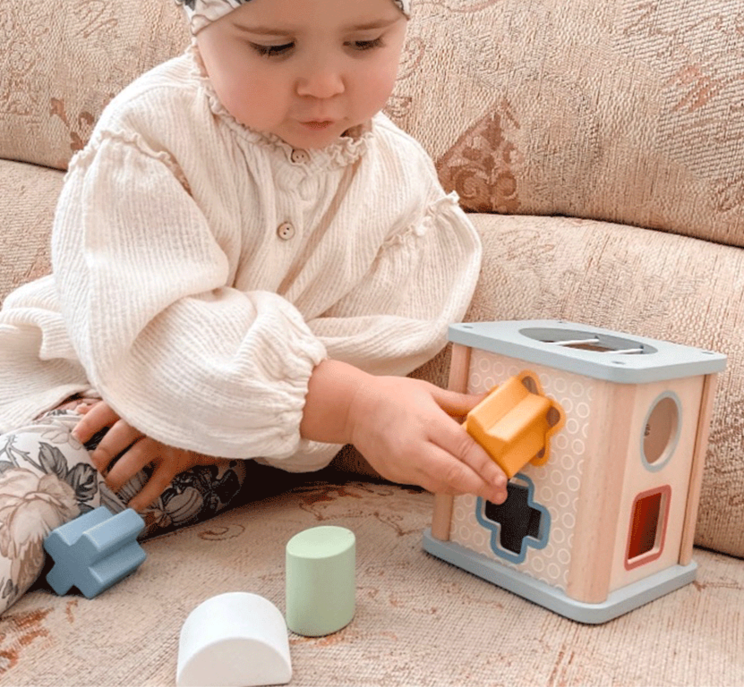 Wooden Eco Shape Sorter Spotty Dot Toys