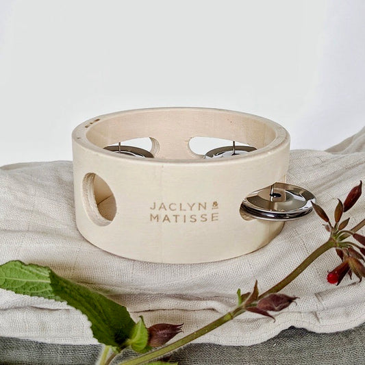 Wooden Tamborine - Small - Spotty Dot AU