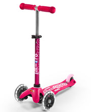 Load image into Gallery viewer, Mini Micro Deluxe LED 3 Wheel Scooter Pink - Spotty Dot AU
