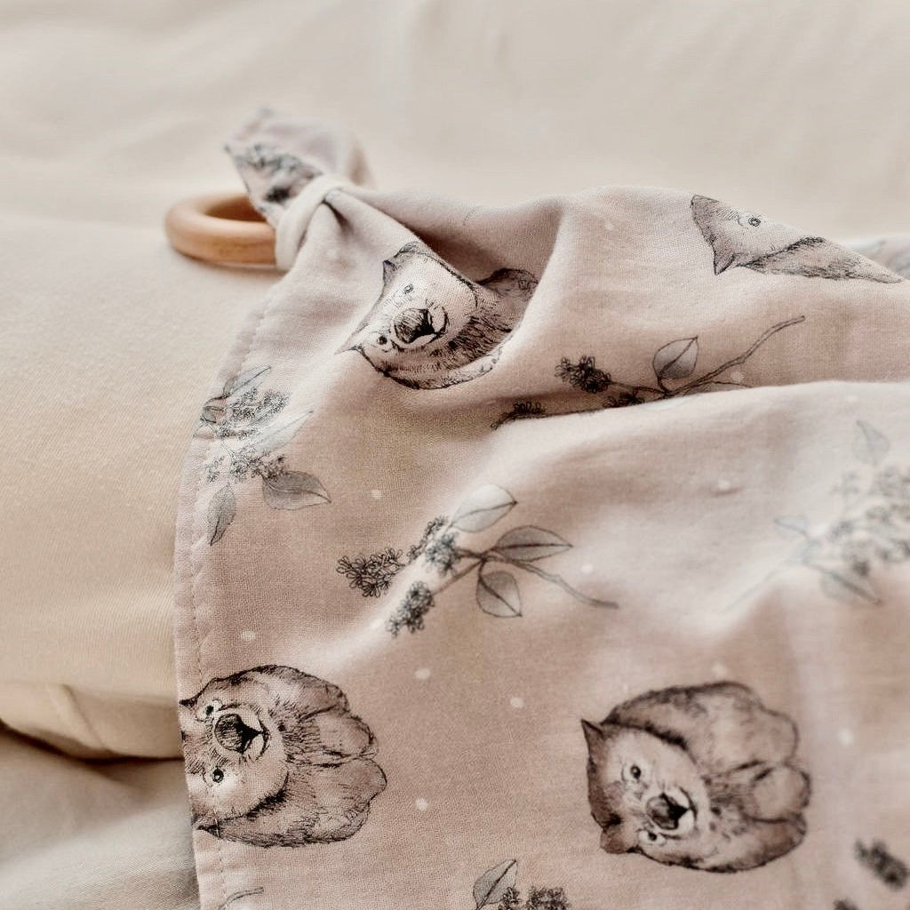 Cuddle Wombat & Eucalyptus Comforter - Spotty Dot AU