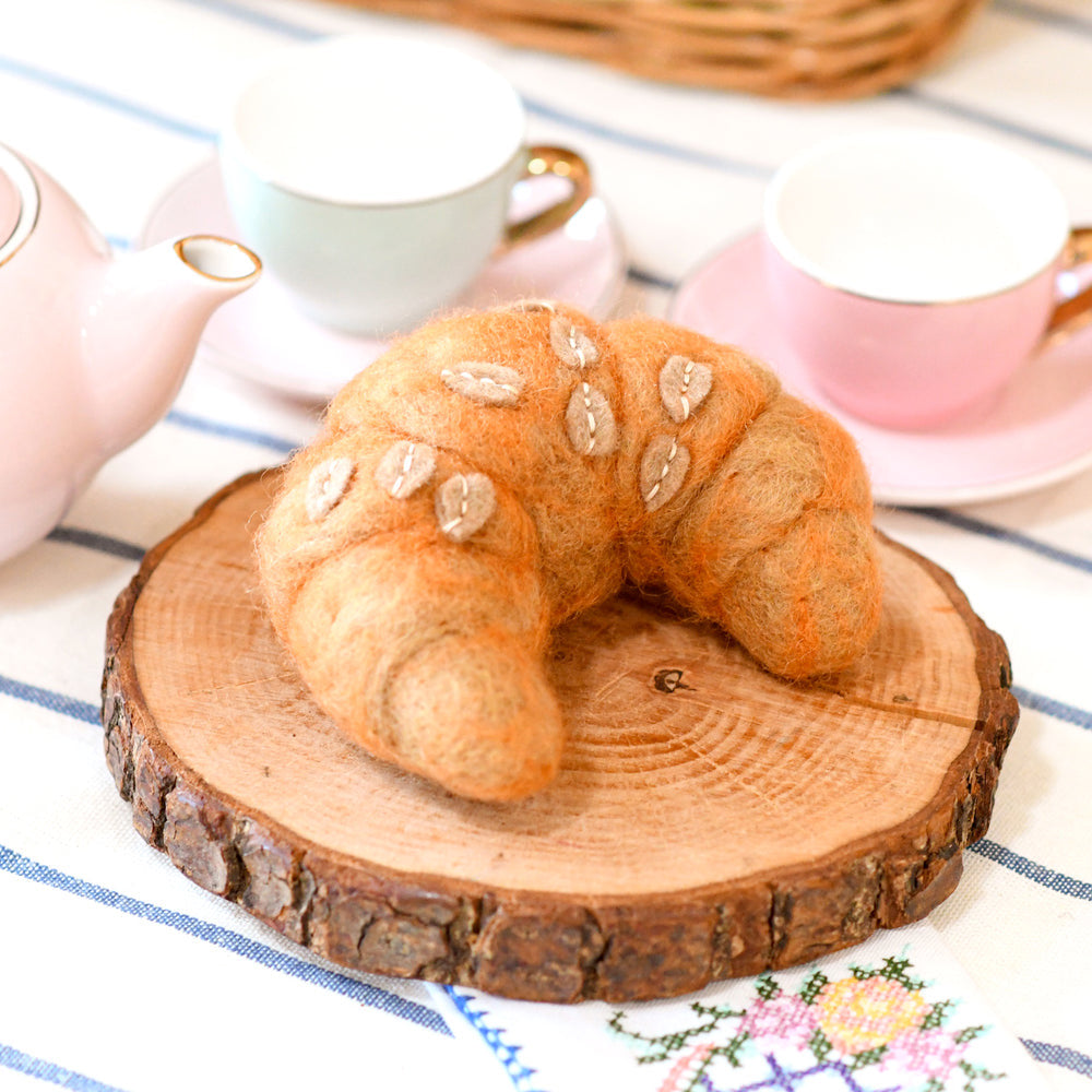 Felt Almond Croissant - Spotty Dot AU