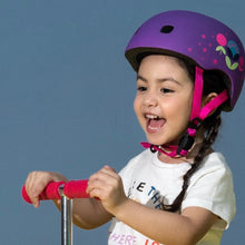 Load image into Gallery viewer, Micro Kids Scooter Helmet - Purple Floral - Spotty Dot AU
