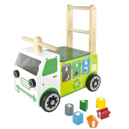 Walk and Ride Recycling Truck Sorter - Spotty Dot AU