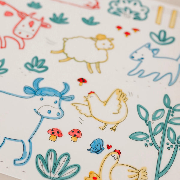 On the Farm Silicone Scribble Mat | Spotty Dot AU