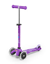 Load image into Gallery viewer, Mini Micro Deluxe LED 3 Wheel Scooter - Purple - Spotty Dot AU
