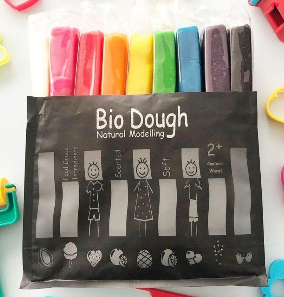 Bio Dough 9 Rainbow Colours - Spotty Dot AU