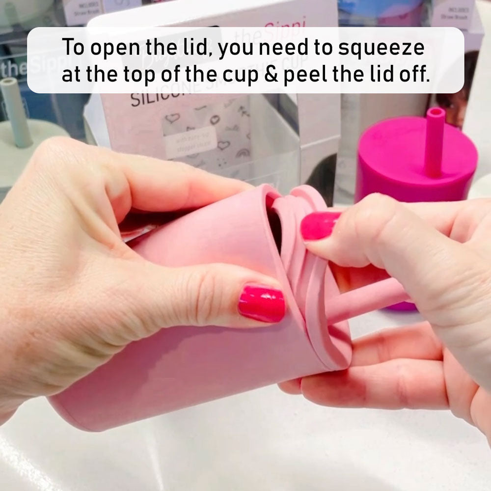 Silicone Sippy Smoothie Cup - Spotty Dot AU
